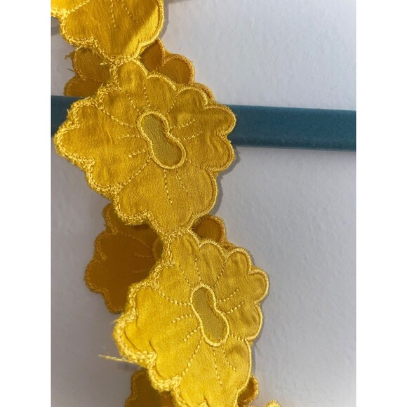 Doen Women’s Flores Silk Cami Top size M NWT Yellow Romantic Boho Retro - Picture 7 of 9